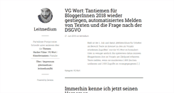 Desktop Screenshot of leitmedium.de