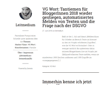 Tablet Screenshot of leitmedium.de